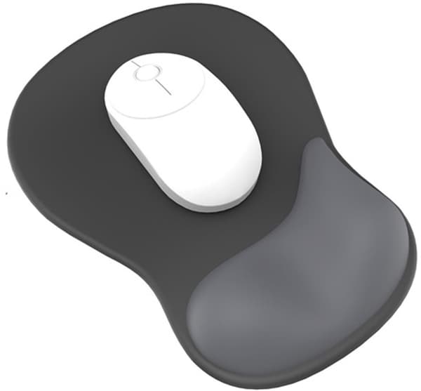 Gaming Musemåtte, Musemåtte med Gel Pude, Blød Gel Fyldning, Ergonomisk Musemåtte, med Pude til Håndledsstøtte, Sort