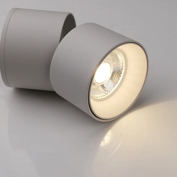 Hotell 25W LED-spotlight, roterbar Hvit skall hvit lys 6000K