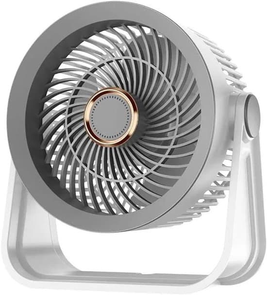 ING Bordventilator - Trådløs Ventilator - Ventilator - LED Lys - 5 Hastigheder - 3 Lys - 11,7 x 22,5 cm