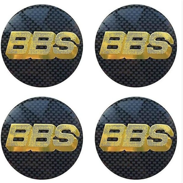 BBS Hjulcenterdæksler Emblem 4 stk. Sæt 65mm BBS Bil Dæksel Logo Badge Sticker Aut