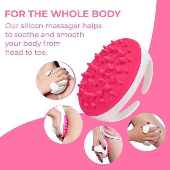 Massagebørste - Shampoo børste - Rensebørste - Kropsmassage - Pink