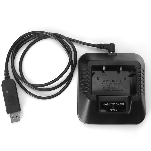 USB Batterilader for Baofeng UV-5R UV-5RE DM-5R - Effektiv lading for walkie talkies - Bærbar og pålitelig