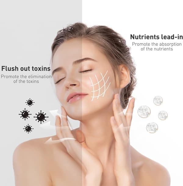 Nack- och ansiktsmassage, multifunktionell ansiktsmassage, vit, verktyg för ansiktskonturering