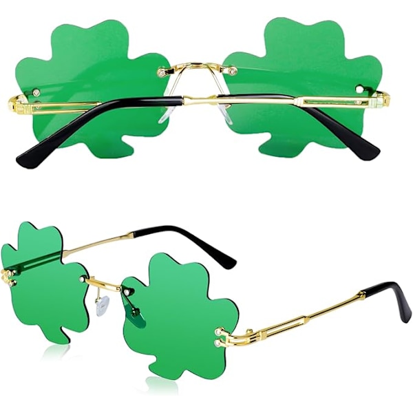 Patrickin päivän aurinkolasit Saint Patrickin asusteet Vihreä Shamrock-tyyli