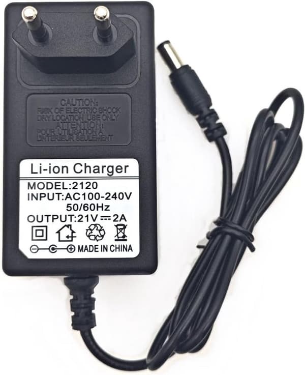Universal 21V 2A 42W AC/DC-adapteroplader med indikatorlys og sikkerhedsfunktioner