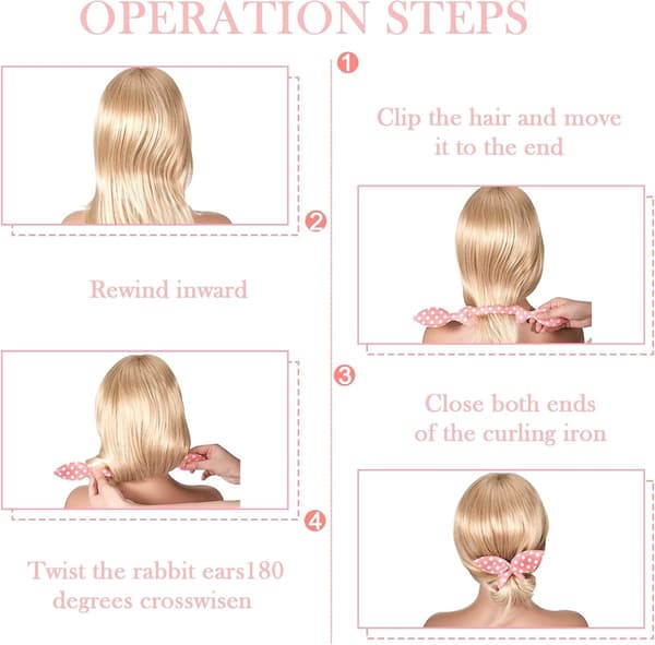 6x Magic Bun Styling Værktøj - Hårstylingværktøjer - Knoldknude - Krøllejern til knold - Stylingværktøjer