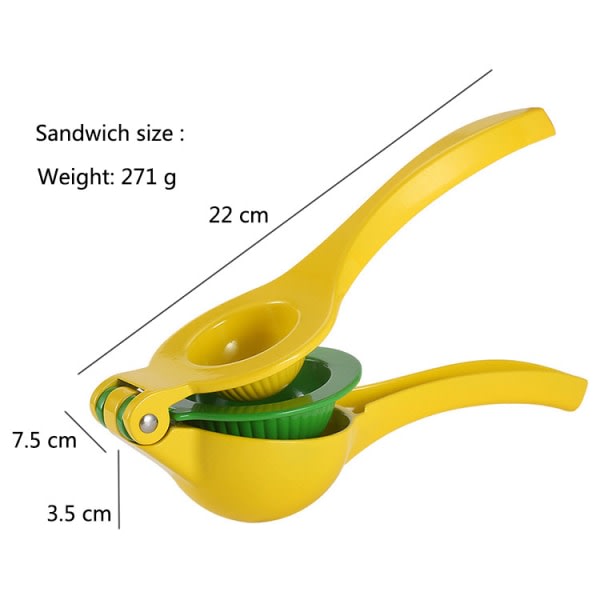 Manuel Citruspresser til Citron og Lime, Frugtpresser i Metal