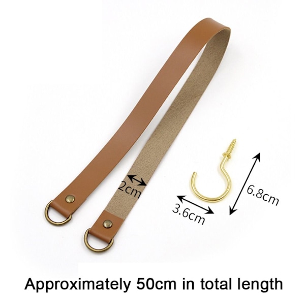 Gardinholder Rep Læder Tiebacks MØRKBRUN dark brown