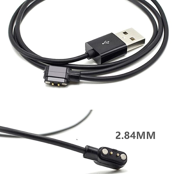 Magnetic Charger Charging Cable For Smart Watch With Magnetic Plug 2pin 2.84mm