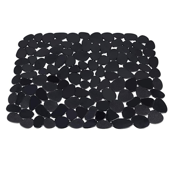 Oppvaskkummatte, justerbar svart PVC-kummatte for Sta