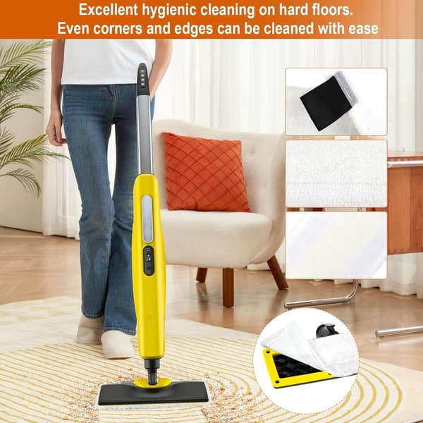 ING Damprenser Tilbehør 10 Stykker Tilbehør til Kärcher Easyfix Sc2 Sc3 Sc4 & Sc5 Moppepude Mikrofiberklude Vaskbare Mikrofiberklude