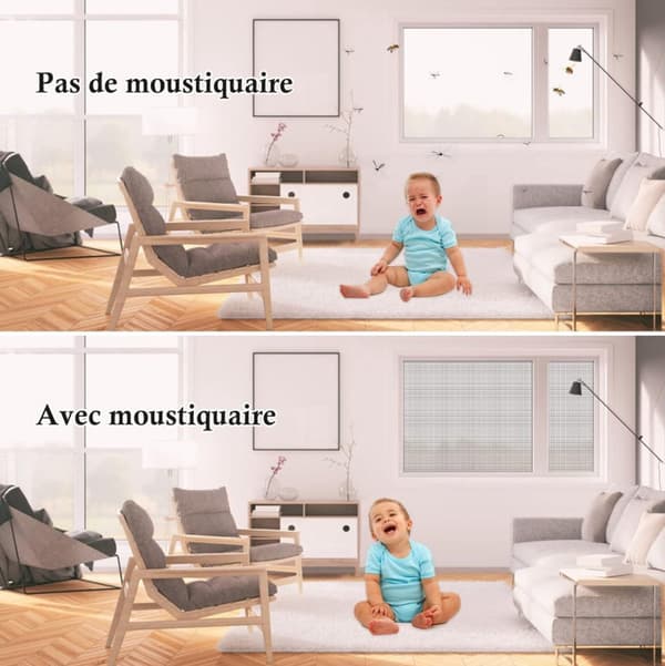 ING Universal vinduesskærm - 100 x 300 cm - Grå