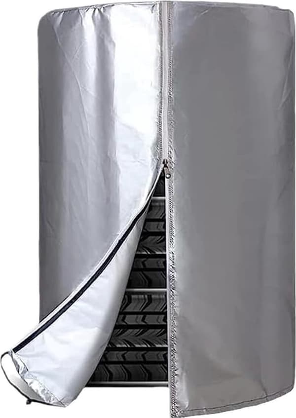 Deksel for dekkstøv - dekkpose for oppbevaring - sølv - 73*110 cm