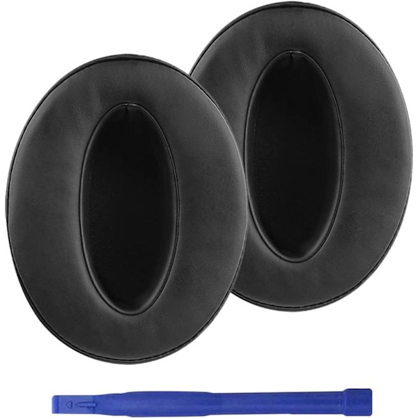 Adhiper HD 450BT Öronkuddar, Hörlurskuddar med Mjukt Proteinläder & Memory Foam (Svart)