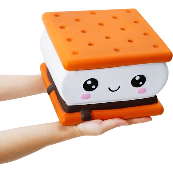 7,9 Tommer Squishies Jumbo Smore Kawaii Blød Langsomt Stigende Gigant Mad Squishies Stressaflastende Legetøj