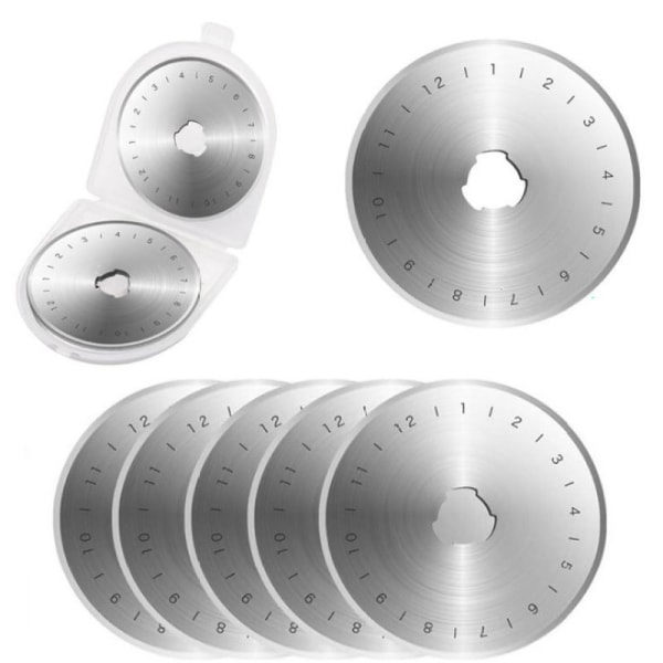 Ersättningsblad 45 mm för roterande knivar med fodral 10 stycken