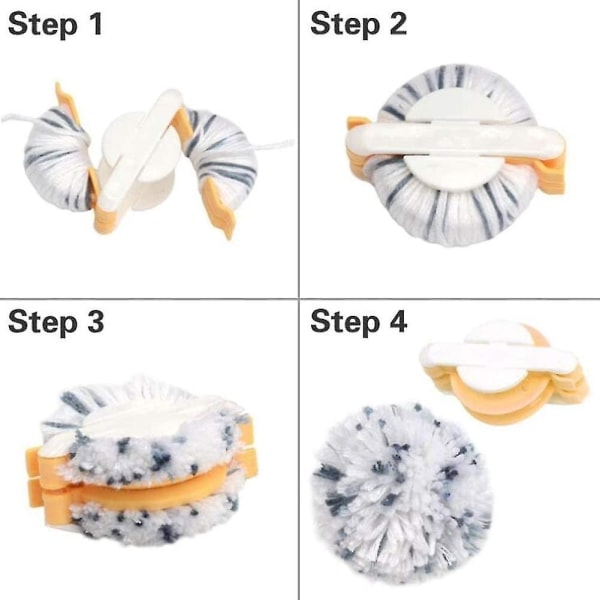 4 st handgjorda DIY stickverktyg boll stickmaskin