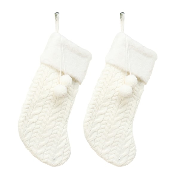 2 pcs Knit Christmas socks, Knit Christmas socks with