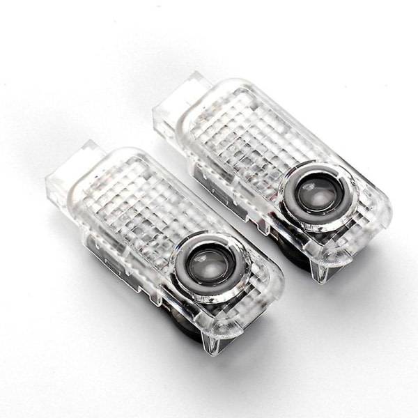 2 st LED-logoljusskugga projektor bildörrljus laser för A4-a6 A8 Q3/5/7 flerfärgad för Audi