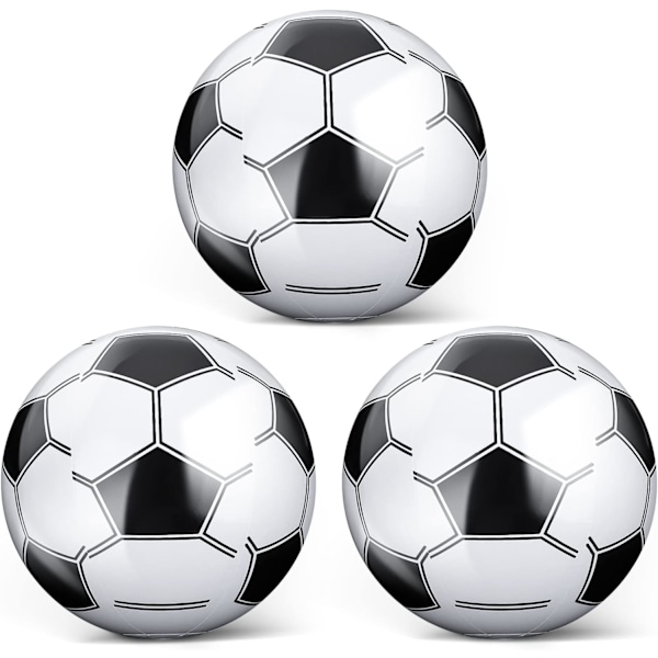 3 stk. oppustelige strandbolde Oppustelig fodbold Oppustelige strandbolde