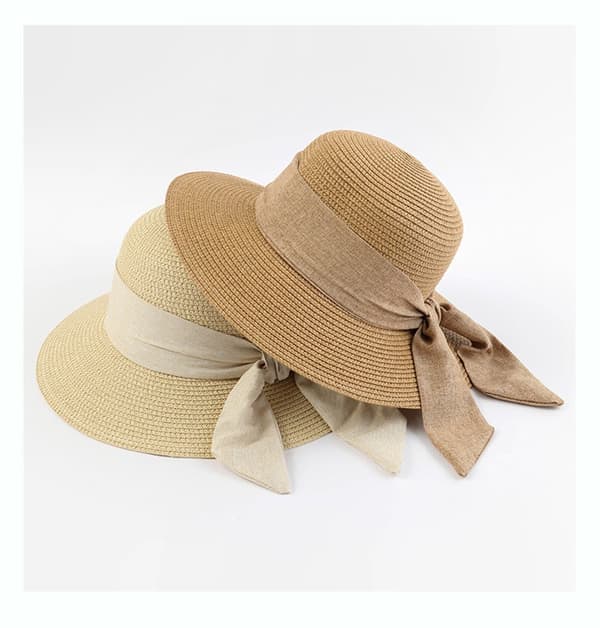 Dame strandhatt – Solhatt – Lue – Hodeomkrets 57 cm – Akryl – Khaki