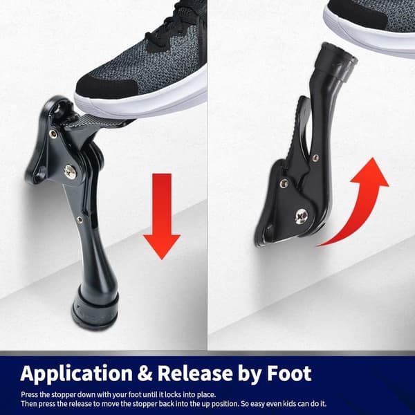 (2 sorte) 13,5 cm - One-click dørstopper kick-down - Møbeltilbehør