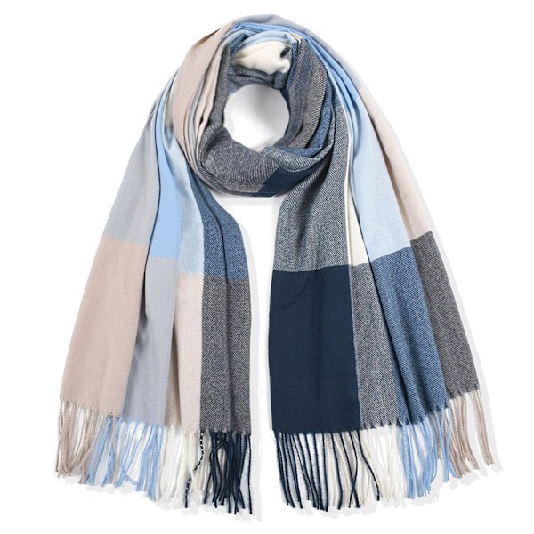 Women's Winter Scarf Plaid Oversized Square Blanket Scarf