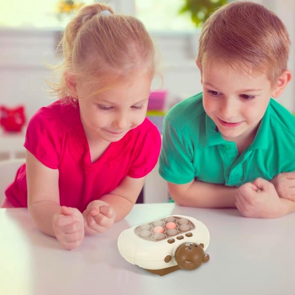 Smart Fidget, Ljusupplyst Mönsterpoppande Spel Genombrott Pusselmaskin Tryck Bubbla Pop Fidget Sensorisk Leksak Present till Barn Vuxna