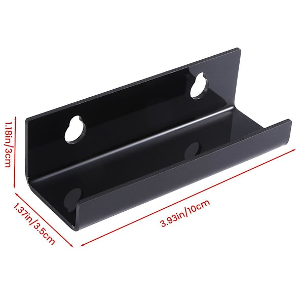 Svart vinylrekordskiveholder veggmontert 6-pakning, vinylholder vegg, akryl albumrekordholder display