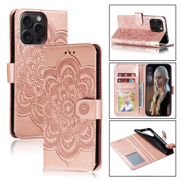 Samsung S25 Edge mobilskal med snodd, roséguld