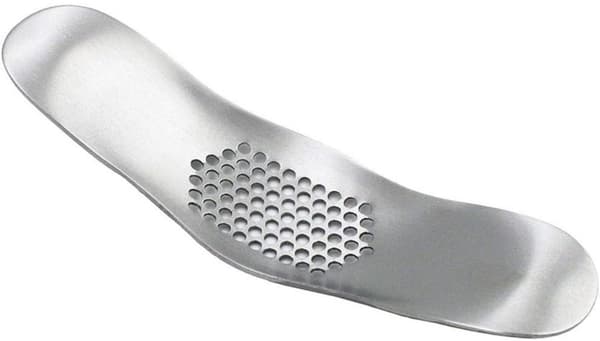 ING Vitlökspress, med roterande arm, diskmaskinsäker, silver, 3-delars set, rostfritt stål