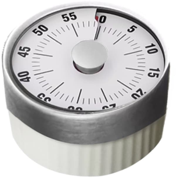 ING Timer, Rustfrit Stål, Visuel Timer, Mekanisk Timer, Nedtællingspåmindelse, Timer, Stopur, Magnetisk, Egnet, Skole, Timere