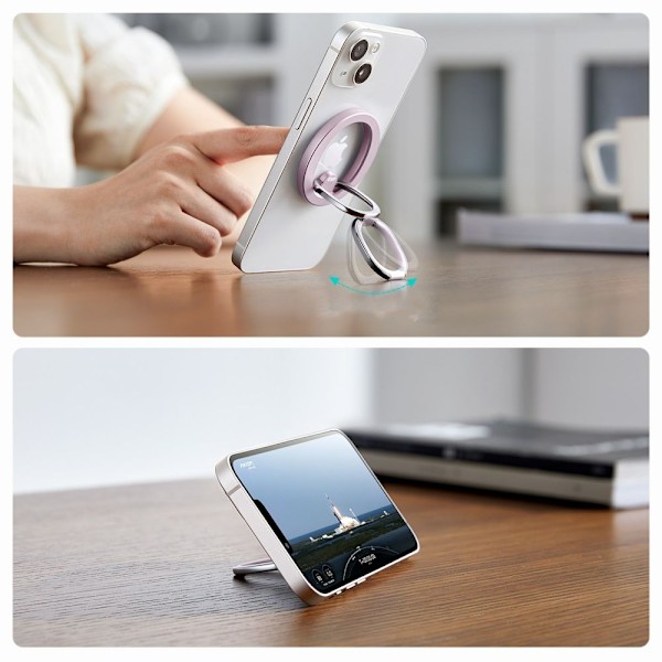 ESR HaloLock MagSafe Telefonringstativ Pastellrosa