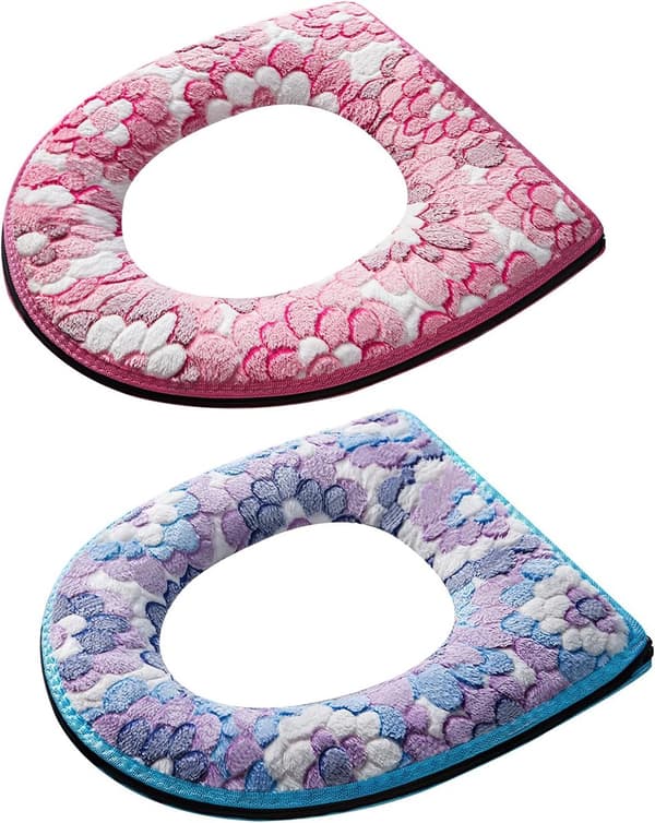 ING Toalettsitsöverdrag, 2-pack, värmetvättbara toalettsitsöverdrag