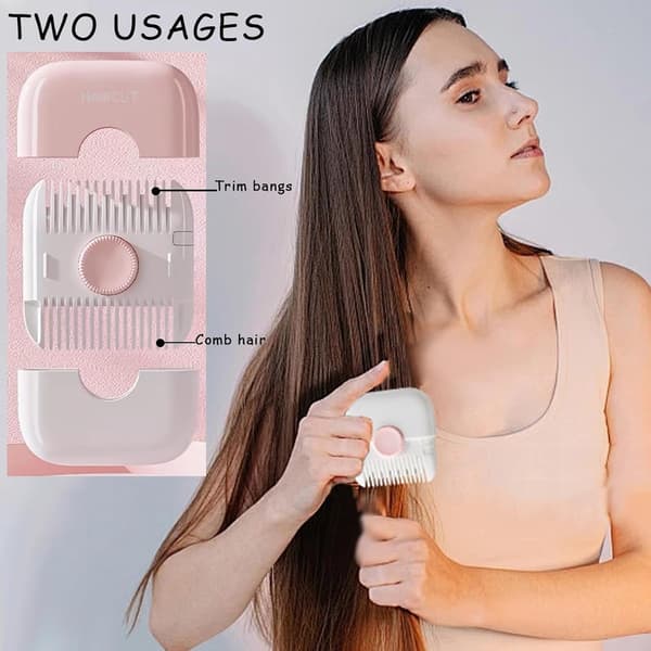 Split End Trimmer Split End Remover 2-i-1 Hårklipper Hårtrimmer Hårklipper Hårfjerner Hårstyling Enheder Til Hovedhår Og Kvinder Mini Pink