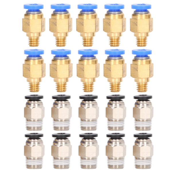 20-delad 3D-skrivarpneumatisk koppling PC4‑M6 PC4‑10-set för Creality Ender 3
