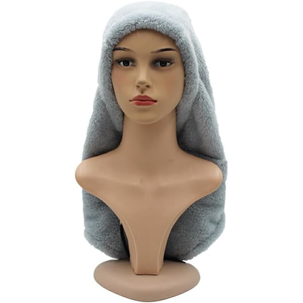 Sherpa Hette Ski-maske Varmer Opplevelsen av Varme på Skitur Unisex Varmt Ski-hette skjerf Polyester Ulike Farger, Grå Grå Gray