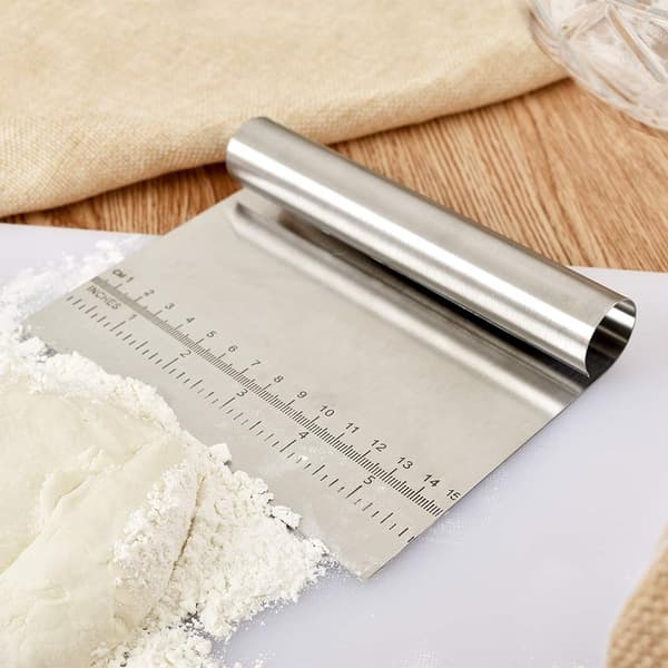 ING Multifunksjonell pizza- og deigkutter i rustfritt stål, egnet for kjøkken og baking
