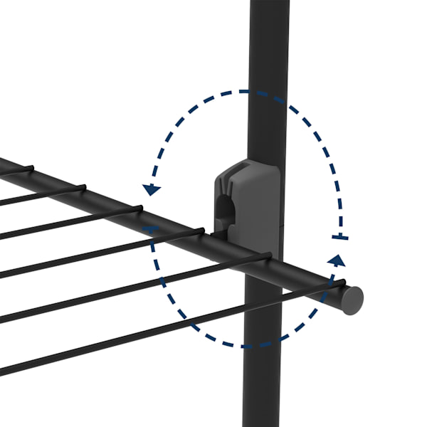 Rörets Torkstativ Triple+ svart