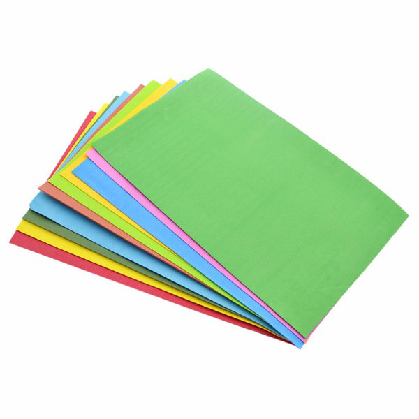 14st / förp självhäftande tunn skum papper A4 14 färger flerfärgad