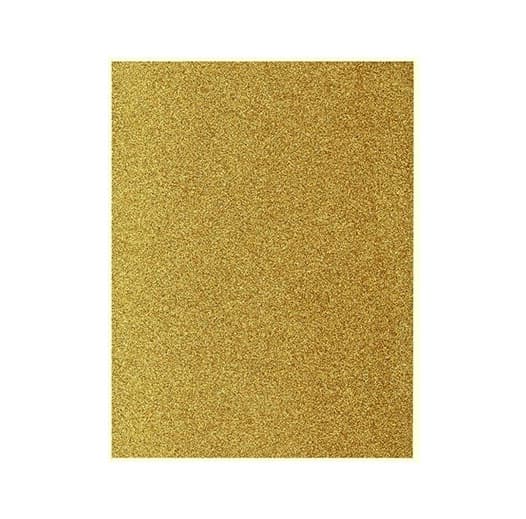 5 st / förp Glitter Papper A4  Guld / Silver silver
