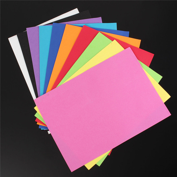 14 färg A4 gummi ark (EVA rubber sheets) 23x30x0,2cm