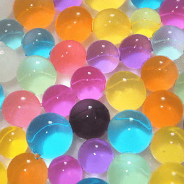 5000 förp Vatten kristaller 5 färger 0,8-1 cm