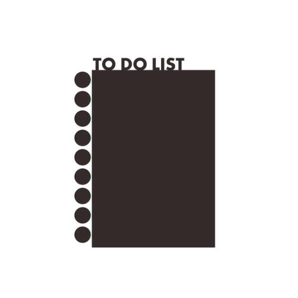 "To Do List" vinyl vägg klistermärken 30×45 cm (att göra lista)