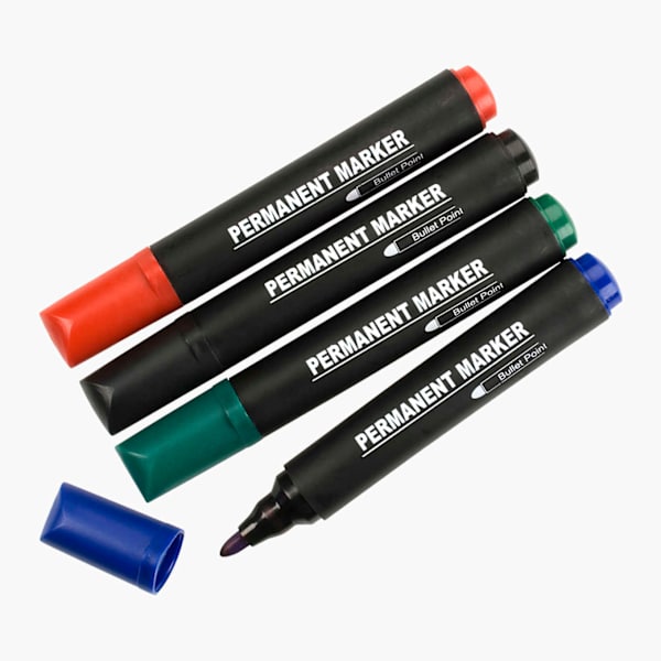 4 färger/ förp permanent pennor