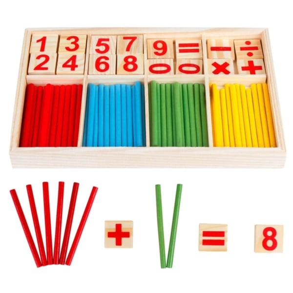 Montessori matematik i trä