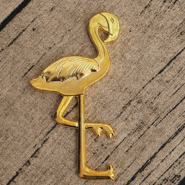 Flamingo sommar flasköppnare guld