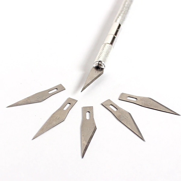 Hobbykniv med 5 extrabladd
