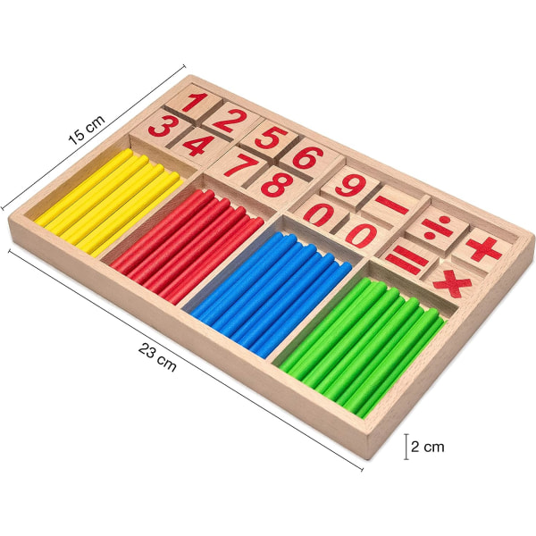 Montessori matematik i trä