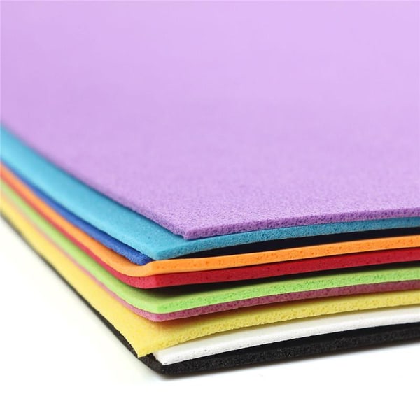 14 färg A4 gummi ark (EVA rubber sheets) 23x30x0,2cm